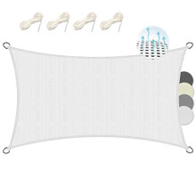 Sol Royal SolVision HS9 ? Rectangular Sun Shade Sail 4x2 m HDPE Breathable & UV-light resistant Sun Protection for Terrace, Balcony, Pool & Garden ?
