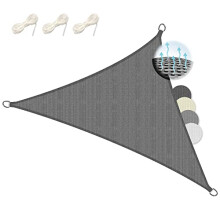 Sol Royal SolVision HS9 ? Triangle Sun Shade Sail 7x5x5 m HDPE Breathable & UV-light resistant Sun Protection for Terrace, Balcony, Pool & Garden ?