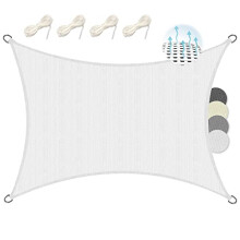 Sol Royal SolVision HS9 ? Rectangular Sun Shade Sail 4x3 m HDPE Breathable & UV-light resistant Sun Protection for Terrace, Balcony, Pool & Garden ?