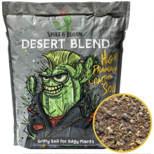 High Drainage Cactus Soil Potting Mix with Mycorrhizal Fungi - 8 Pounds / 4 Quarts of Soil for Succulents and Cactus - Slightly Acidic, Gritty Soil