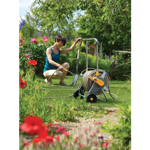 Hozelock Hozelock 60m Metal Cart (without hose) 1