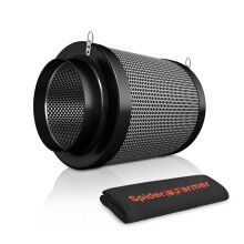 SPIDER FARMER 6 Inch Carbon Filter for Grow Tent, Air Carbon Filter with Premium Australia Virgin Charcoal for Grow Tent Fan, Grow Tents, Air