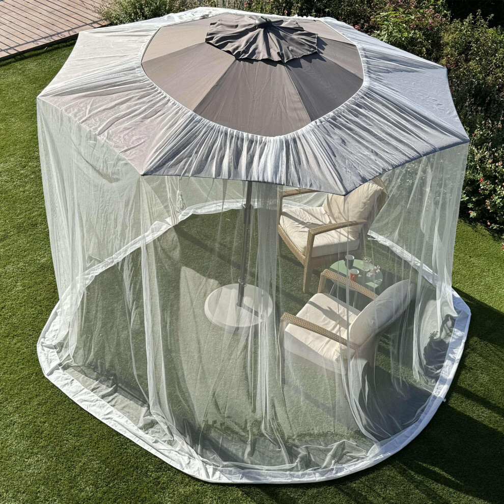 Mosquito Net for Umbrella 7.5 FT | Large Sizes & Fabric Designed for Outdoors | Insect House Screen Netting for Patio, Porch & Garden Terrace |-image-OPC-PMXWNYK-NEW