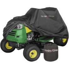 XL Tough Cover Universal Lawn Tractor Cover, Heavy-Duty 600D Marine Grade Fabric, Covers Against Water, UV, Dirt, Wind for Outdoor Mower Storage