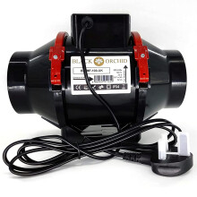 4 Inch - 100 mm Universal Budget Silent Fan Filter Duct Kit for Grow Tent Quiet Operation Inline Extractor Fan Air Diffuser Hydroponic Carbon Filter