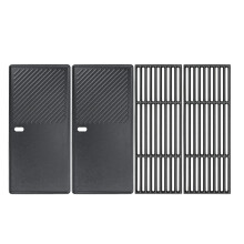 GFTIME 7785 43CM x 72CM Cast Iron Grate & Griddle Plate, for Enders Boston 4, Enders Monroe PRO 4, Charbroil, Kenmore, Broil King, 7883 Grate