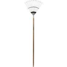 Spear & Jackson 4812FR Traditional Stainless Flexo Lawn Rake, silver
