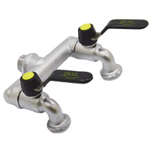 S&M 551482 ? Wall Tap M 1/2", Double Outlet with 3/4" Key