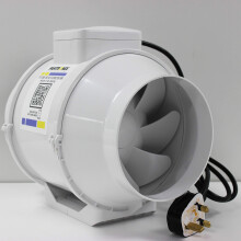 6 inch 150 mm Inline Fan Bathroom Powerful Intake for Grow Room Circulation Extractor Fan with UK plug