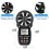 Kethvoz Digital Bluetooth Anemometer Handheld, Wireless Anemometer Wind Speed Meter Measuring Wind Speed/Temperature with Backlit and Max/Min/AVG for 4