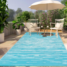 SHACOS Outdoor Rugs for Patios Waterproof 180 x 270 cm Large Garden Rug Reversible Plastic Straw Rug UV Resistant Easy Cleaning Outdoor Camping Mat