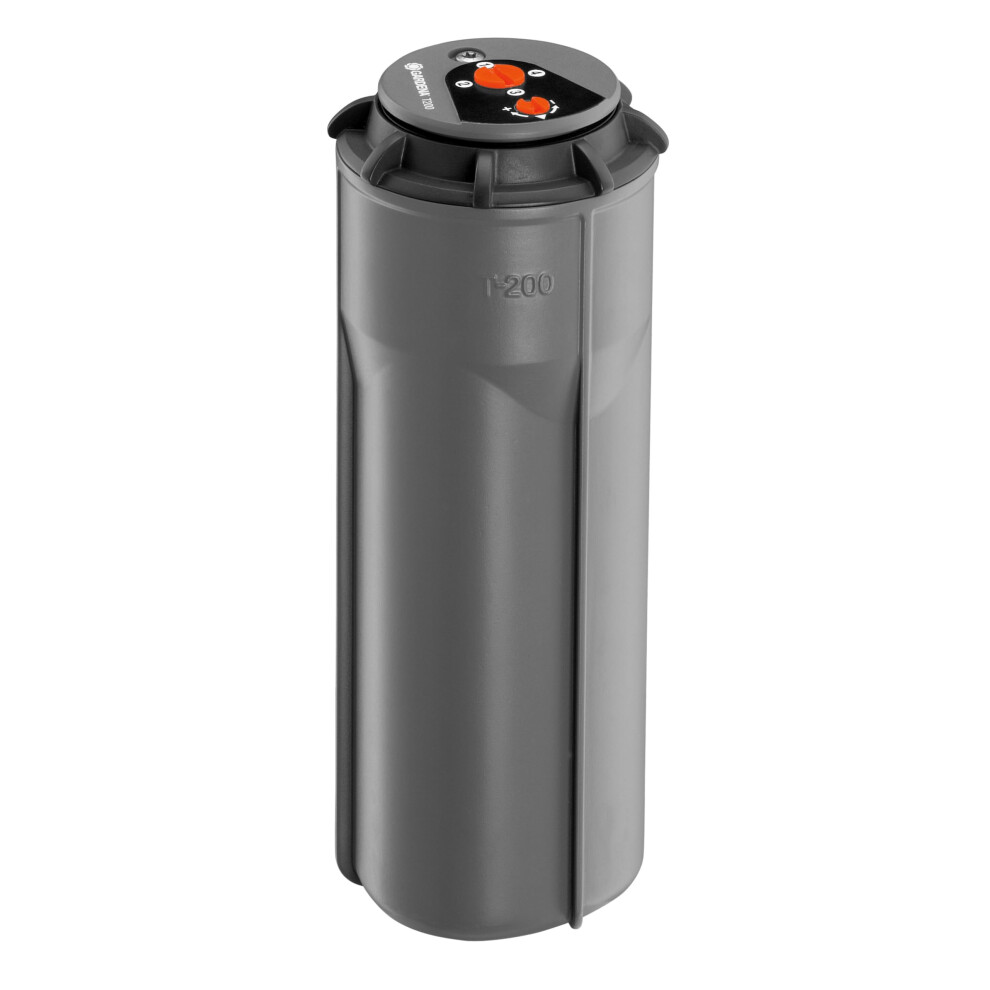 Gardena Sprinkler System, Turbines, Pop-Up, 200 Irrigation System For Medium-Sized Lawns Up To 200 M?, With Adjustable Throw Distance (5-8 M) And