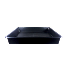 Britten & James 80 x 80cm Large Square Deep Tray Black. Use in the garden, greenhouse, for hydroponics, oil drain tray, for muddy boots or as a litter