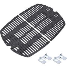 Denmay 7645 27.3 x 38.9CM Cast Iron Cooking Grates for Weber Q200,Q220, Q2000,Q2200 Gas Grill, Grill Grates Replacement Parts for Weber 7645.