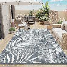 Enyhom Large Outdoor Rugs for Garden Waterproof 240 x 300 cm, Reversible Outdoor Rugs Plastic Straw Rug, Portable Folding Picnic Woven Rug for RV,