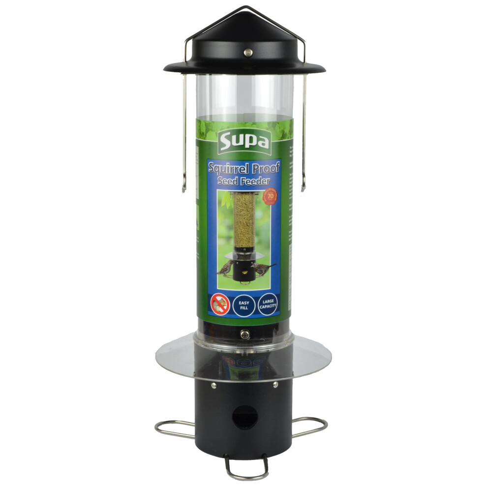 Supa Squirrel Proof Wild Bird Feeder is Designed to Keep Both Squirrels and Larger Bully Birds at Bay, so that Small Garden Birds Can Eat in Peace,-image-OPC-PMXWSBC-NEW