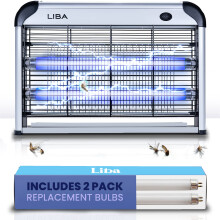 LiBa Electric Bug Zapper, Insect and Fly Killer 20W Insect Bug Catcher - Mosquito, Fly, Moth, Wasp Killer for Indoor, Fly Zapper Repellent with 2 Pack