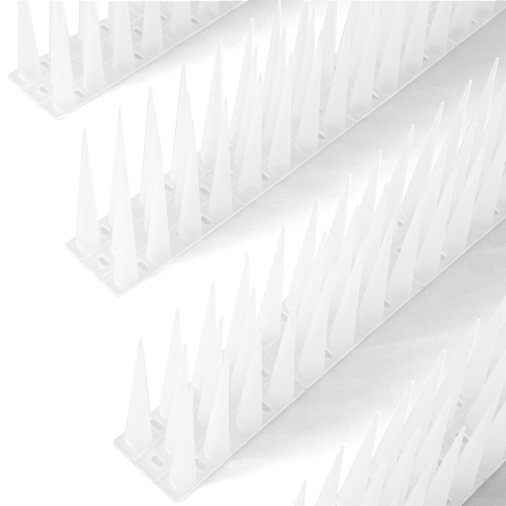 Offo Bird Spikes High For Anti Pigeons Spikes To Keep Bird Or Animals Away, Fence Spikes Of Bird Deterrent Covers 12M, Height 10Cm,Frosted Clear 8000002515917