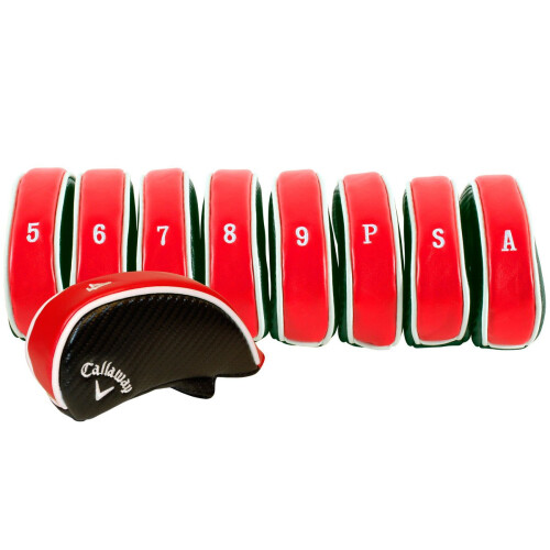 Callaway Callaway Deluxe Iron Covers (Pack of 9) - Red