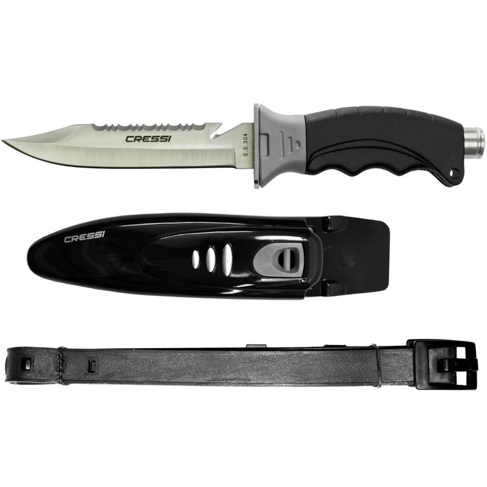 Cressi Borg Diving Knife - Black