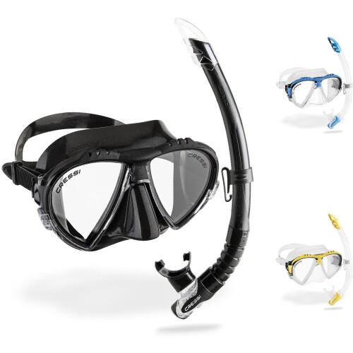 Cressi Cressi Matrix and Gamma Combo Diving Snorkelling Set - Black