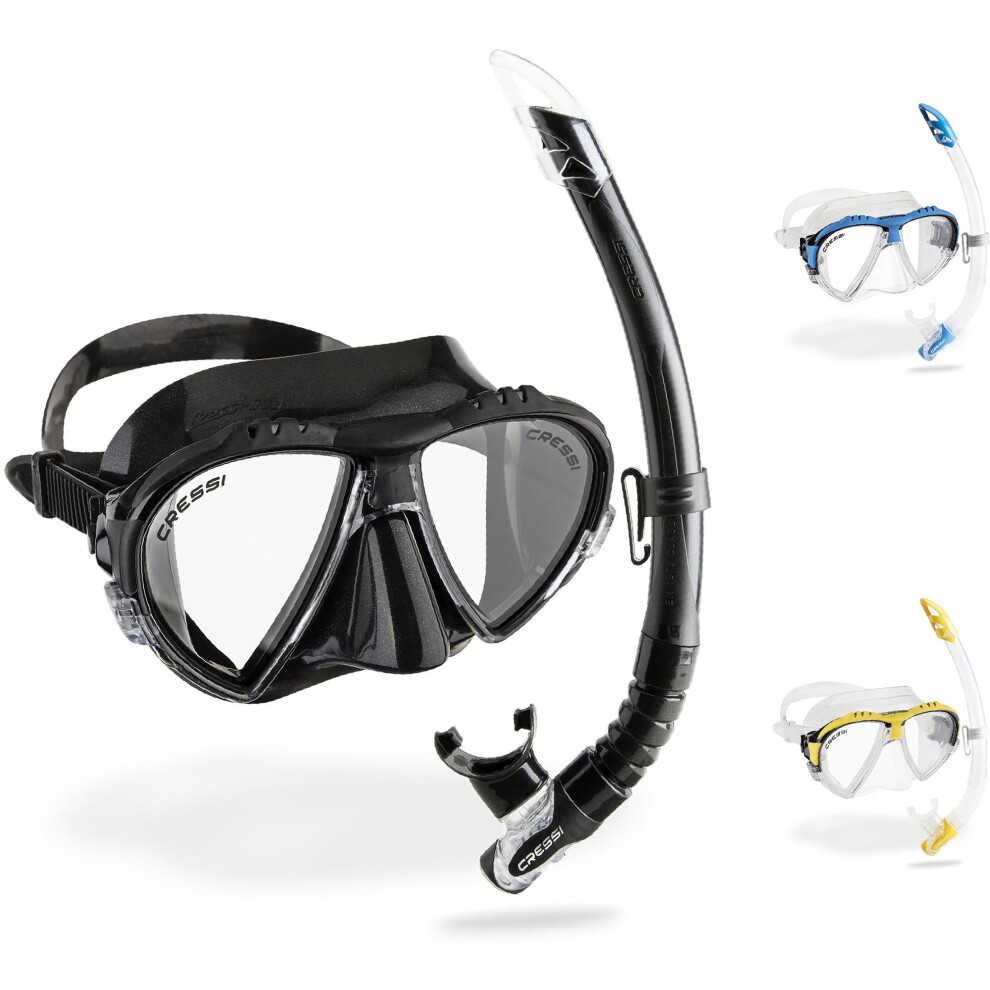 Cressi Matrix And Gamma Combo Diving Snorkelling Set - Black