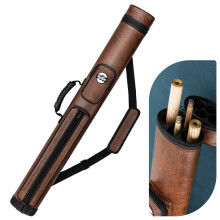 Trymaker Snooker Cue Case, Pool Cue Case for 2-Piece Cue (Not for 3/4 Cues), Made of Faux Leather Snooker Accessories