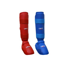 Cimac Karate Shin, Foot Protector With Removable Instep Pads. Martial Arts Training, Sparring, Fighting, Practice, Secure Close, Ultimate Protection