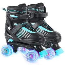 Runcinds Adjustable 4 Size Toddler Roller Skates for Boys Girls Women with Light up Wheels, Kids Roller Skates for Beginners Indoor Outdoor