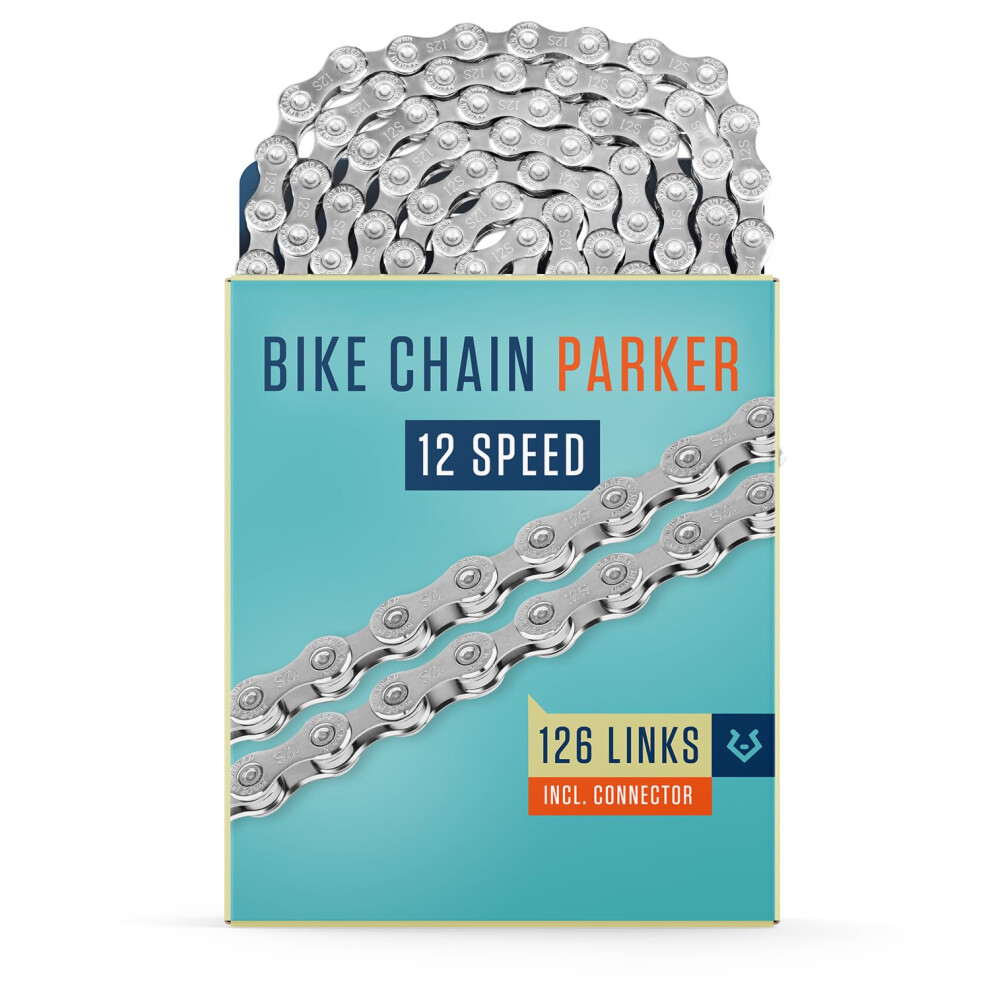 Alphatrail Bike Chain Parker 12-Speed 126 Links I Compatible With Shimano, Sram, Kmc, Connex, Campagnolo I Incl. Chain Lock 8000002526210
