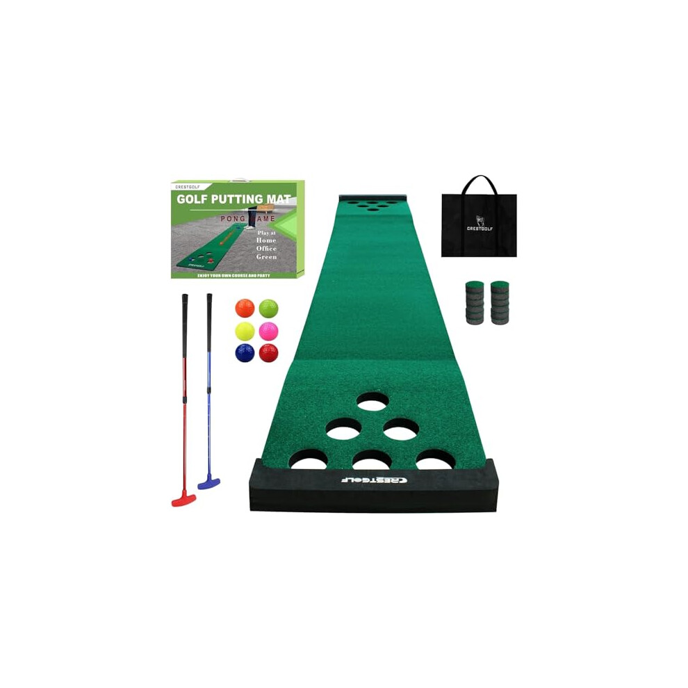 Photos - Golf KOFULL Putting Green - Indoor/Outdoor Practice Mat , 327 x 50CM(Free 2 Putters + 6 Balls)