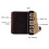 BICASTER Barebow Finger Tabs Cordovan Leather + Brass Finger Guards String Walking Right Hand (Large) 4