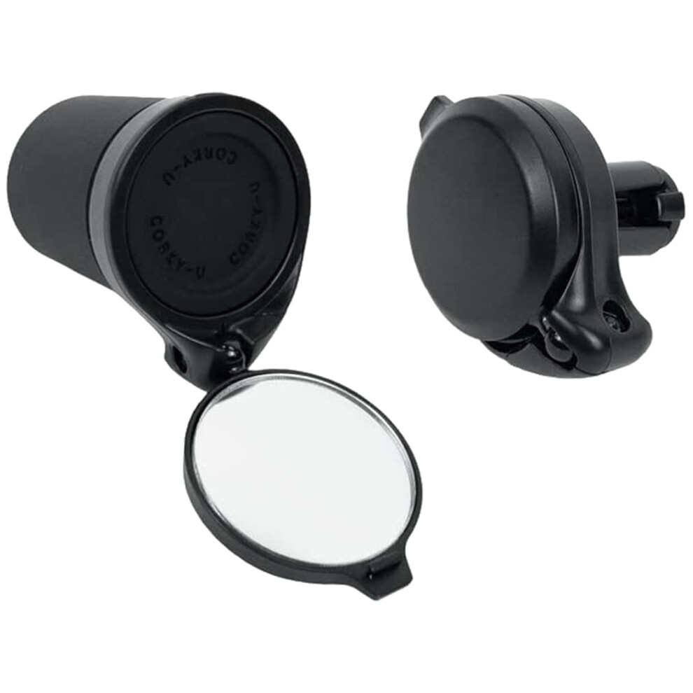 The Beam ? Corky Urban Bike Mirror ? Folding Rear-View Handlebar Mirror ? Convex Lens With 360-Degree Rotation. 8000002528689