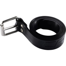 CRESSI Serpent Silicone Marseillaise Belt Black - Silicone Marseillaise Weight Belt for Free Diving, Spear Fishing, Quick Realease Buckle, Black, One