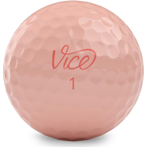 VICE Golf Pro Soft Hue Peach Parfait Golf Balls 1