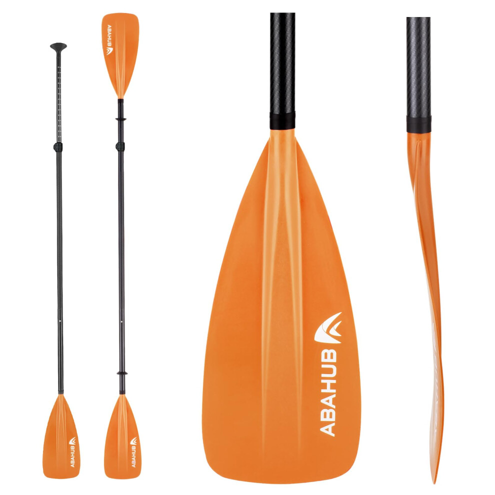 Photos - SUP & Surfing Accessories, etc Abahub 1 x 4 Section Carbon SUP Paddle/Kayak Oar, Adjustable Stand up Paddleboard Paddles, Lightweight Carbon Shaft Black/Bl