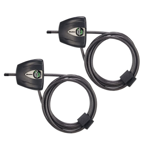 Master Lock Master Lock Python Cable Lock, Cable Lock with Keys, Trail Camera and Kayak Locking Cable, 2 Pack, 8417T