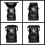 SEASHELL 25L Drybag Backpack - 100% Waterproof - Heavy Duty Roll-Top Closure - Cushioned Padded Back Panel (Black) 2