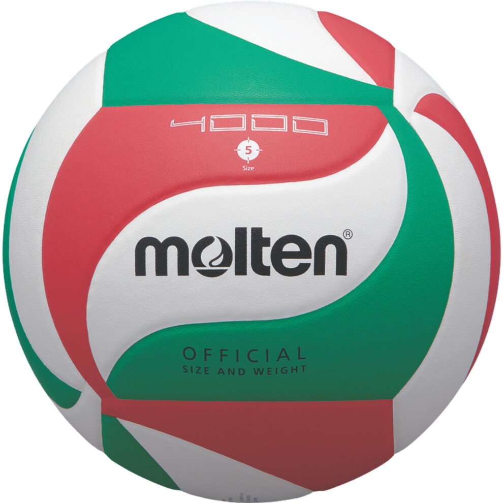 Molten Volley Ball - 5, White/Green/Red-image-OPC-PMXWYFQ-NEW