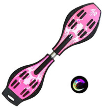 Sumeber Waveboard Children Street Surfing Caster Torsion Skateboard Double Decks Casterboards for Wave/Surf Waveboard/Castor board with Light Up