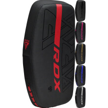 RDX Thai Pads Curved Kickboxing Muay Thai with Solid Handle Grip, Maya Hide Leather KARA Strike Shield for Knees Elbows Kicks Punches, Coaching