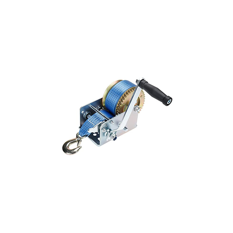 Boomstart 2500Lbs Hand Winch Manual Winch Boat Trailer Winch With 33 Ft Webbing Strap For Boat Trailer Caravan Marine Atv Towing 8000002543262
