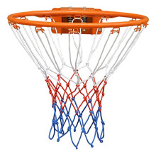 FUNJRPE Basketball Double Spring Solid Rim, Basketball Net, Indoor Outdoor Hanging Basketball Goal with All Weather Net Wall Mounted Basketball Hoop