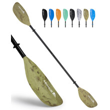 Abahub Adjustable Kayak Paddle 210-230 cm/82-90 Inches Floating Kayaking Oars Boating Oars Canoeing Oars Camouflage