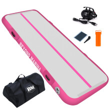 BEYOND MARINA Air Gymnastics Tumble Track 4 inches Thickness Inflatable Tumbling 10ft/13ft/16ft Air Mats for Home Use Training/Cheerleading/Yoga/Water