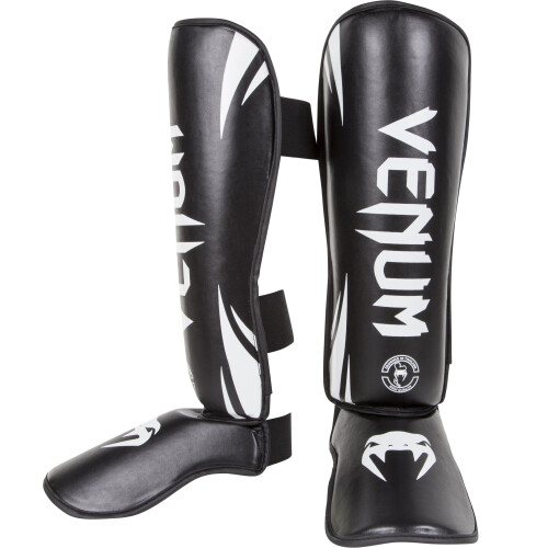 Venum Challenger Shin Guards, Black/White, X-Large 1