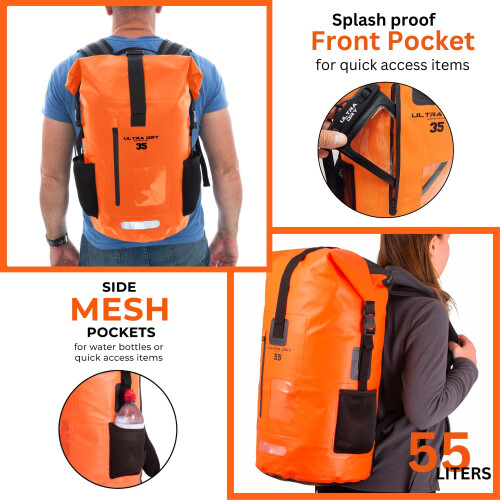 Premium 35L Dry Bag Backpack Rucksack with Waterproof Phone Case 1