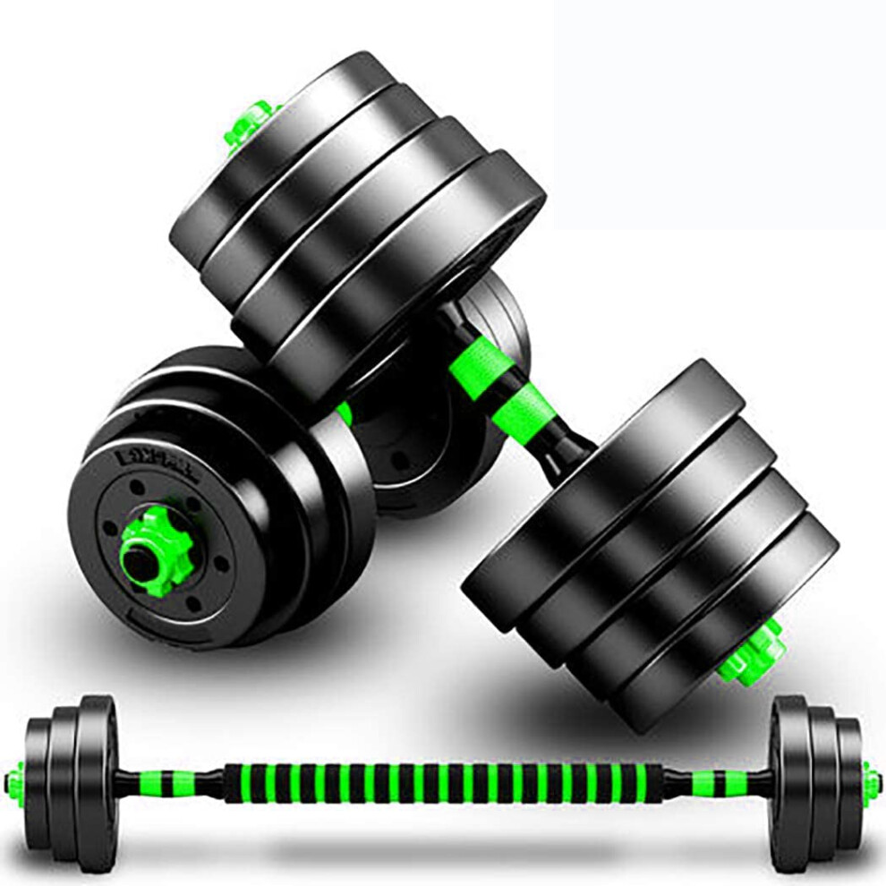 Photos - Barbells & Dumbbells Dumbbells Set Adjustable,3 in 1 Barbell Free Weights Fitness 10/15/20/30kg with Connecting Rod Workout Training hand weight