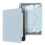 Transparently Magnetic Split Cover-white ice blue Clara BWmodel 1
