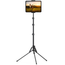 Lamicall Tablet Floor Stand, 65" Holder Mount with Adjustable Height for Live Stream/Watching, for iPad Pro 12.9/11, Air Mini 6 5 4 3 2, iPhone and